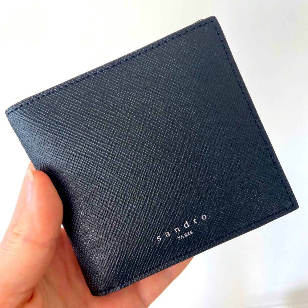Sandro Embossed Logo Bi-Fold Wallet